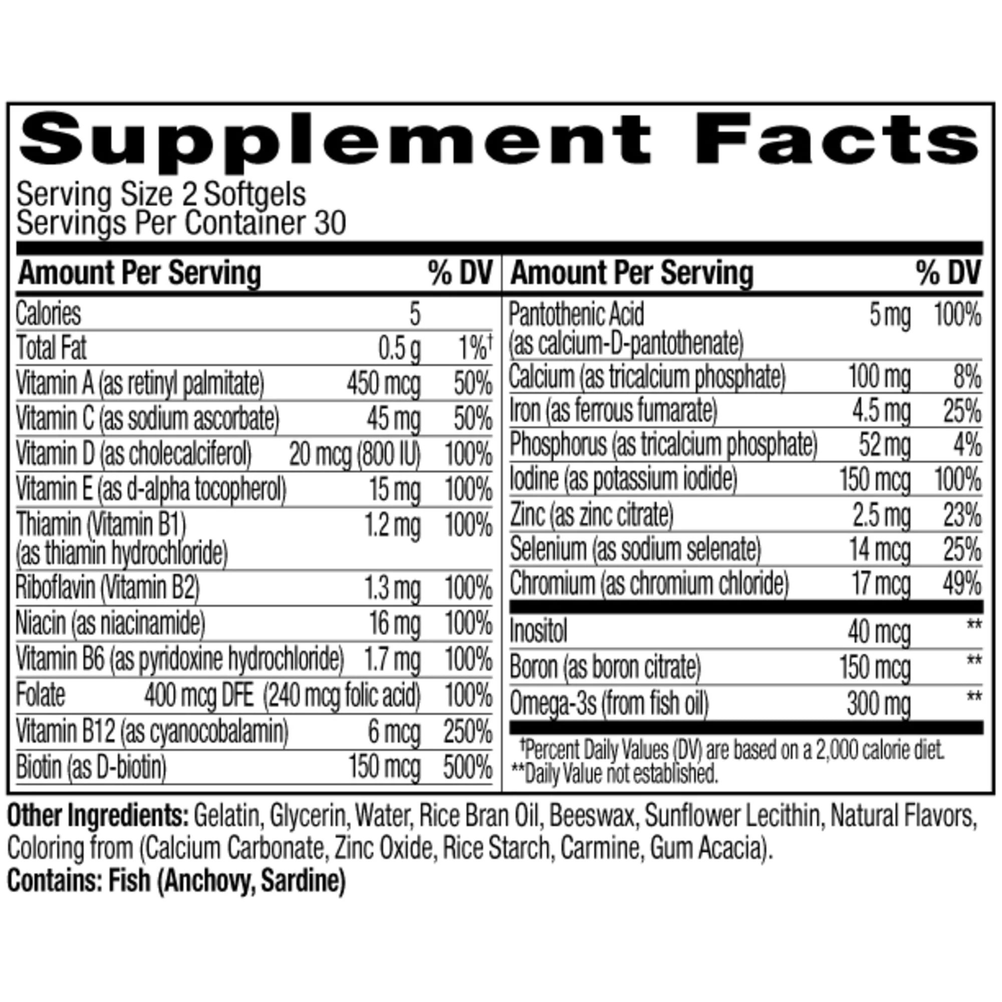 Ultra Strength Women's Multi & Omega-3 Softgels - Image 5